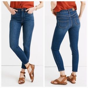 Madewell 10" High-Rise Skinny Crop Denim Jeans in Feldspar Wash Size 27